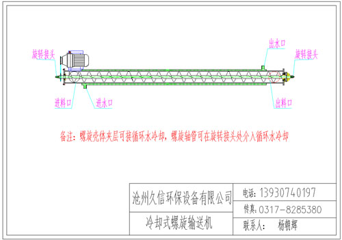 淮滨冷却螺旋输送机图纸设计